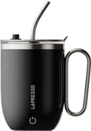 LéPRESSO Pink Insulated Travel Mug with Straw 3