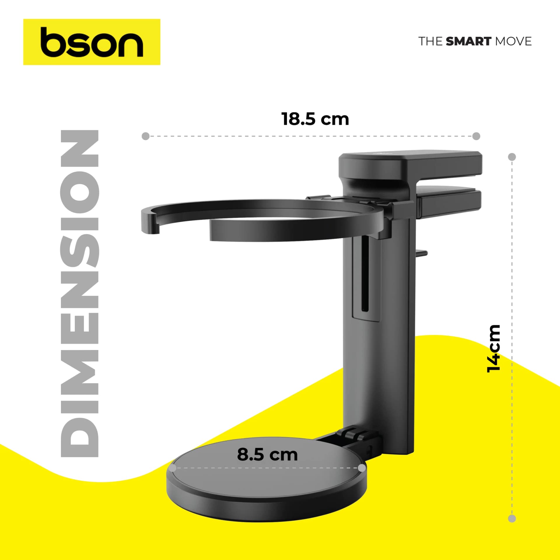 BSON Multi-Use Adjustable Cup Holder