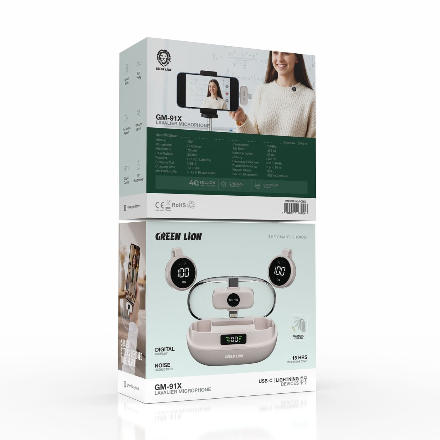 Green Lion Wireless Earbuds with Charging Case