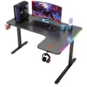 RGB Gaming Desk with Carbon Fiber Surface 1