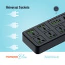 PorodoBlue Power Strip with USB Ports 4