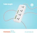 PorodoBlue Multi-Outlet Power Strip with USB Charging Ports 6