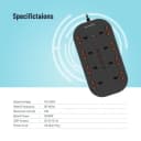 PorodoBlue Multi-Outlet Power Strip with USB Ports 2