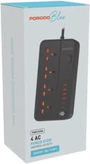 Porodo Blue Power Strip with USB Charging Ports 7