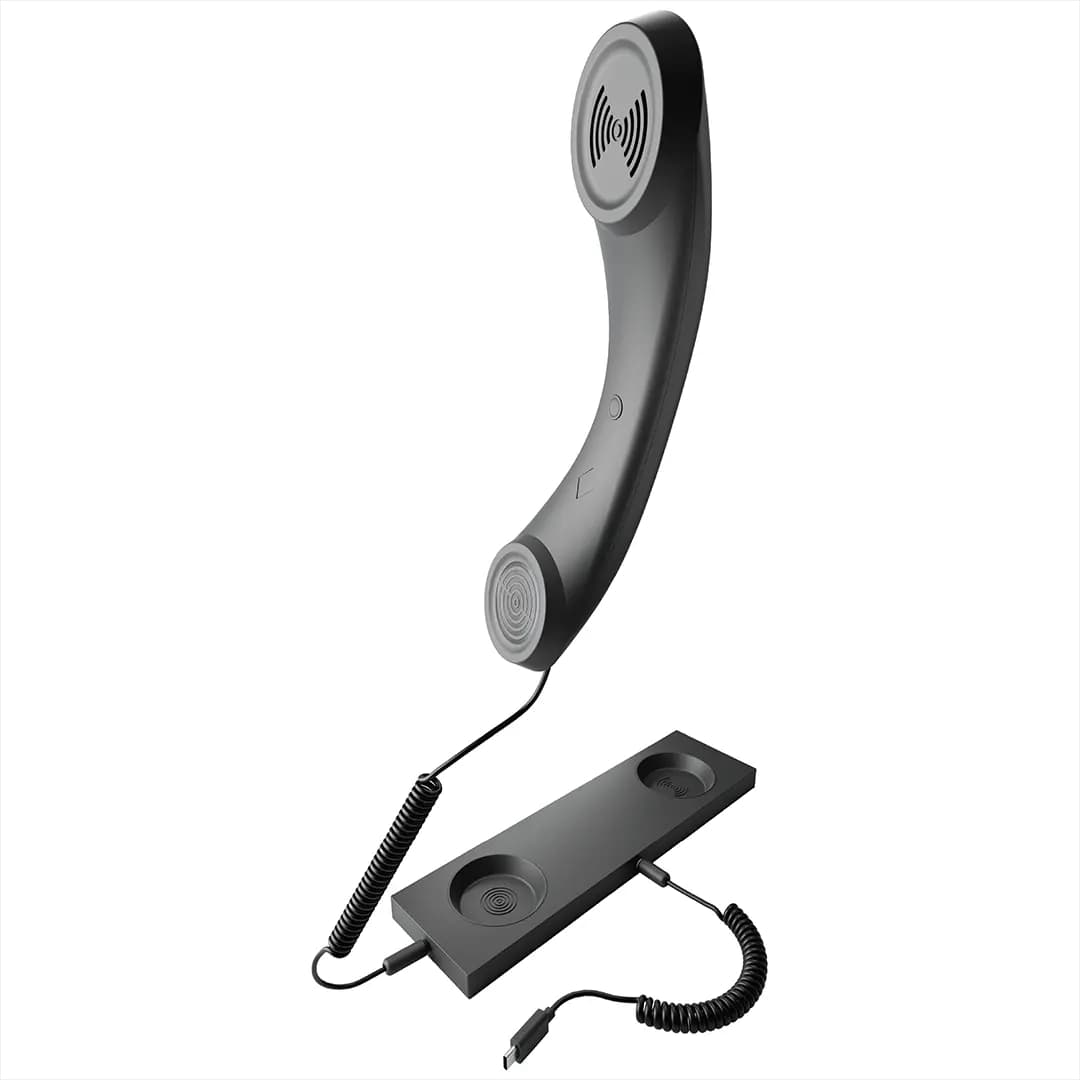 Porodo Classic Retro Phone Handset with Type-C Connector