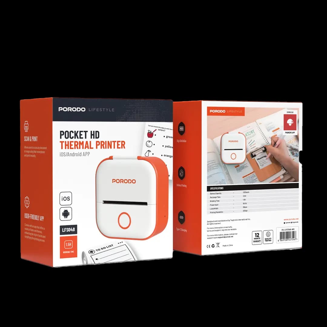 Porodo Lifestyle Pocket HD Thermal Printer