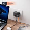 Porodo Universal Wall Socket with USB Ports 8