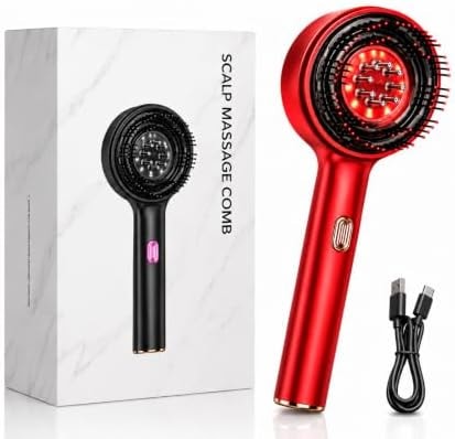 Cordless Scalp Massage Comb with Red Light Therapy 6