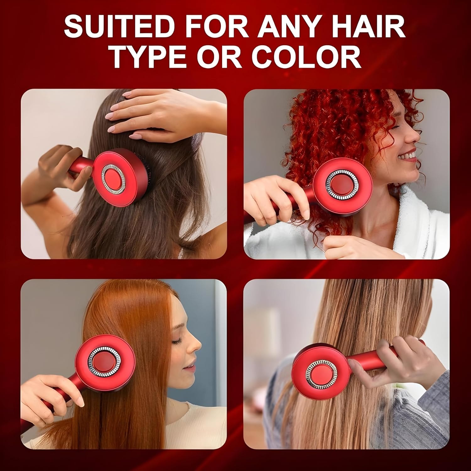 Cordless Scalp Massage Comb with Red Light Therapy 4
