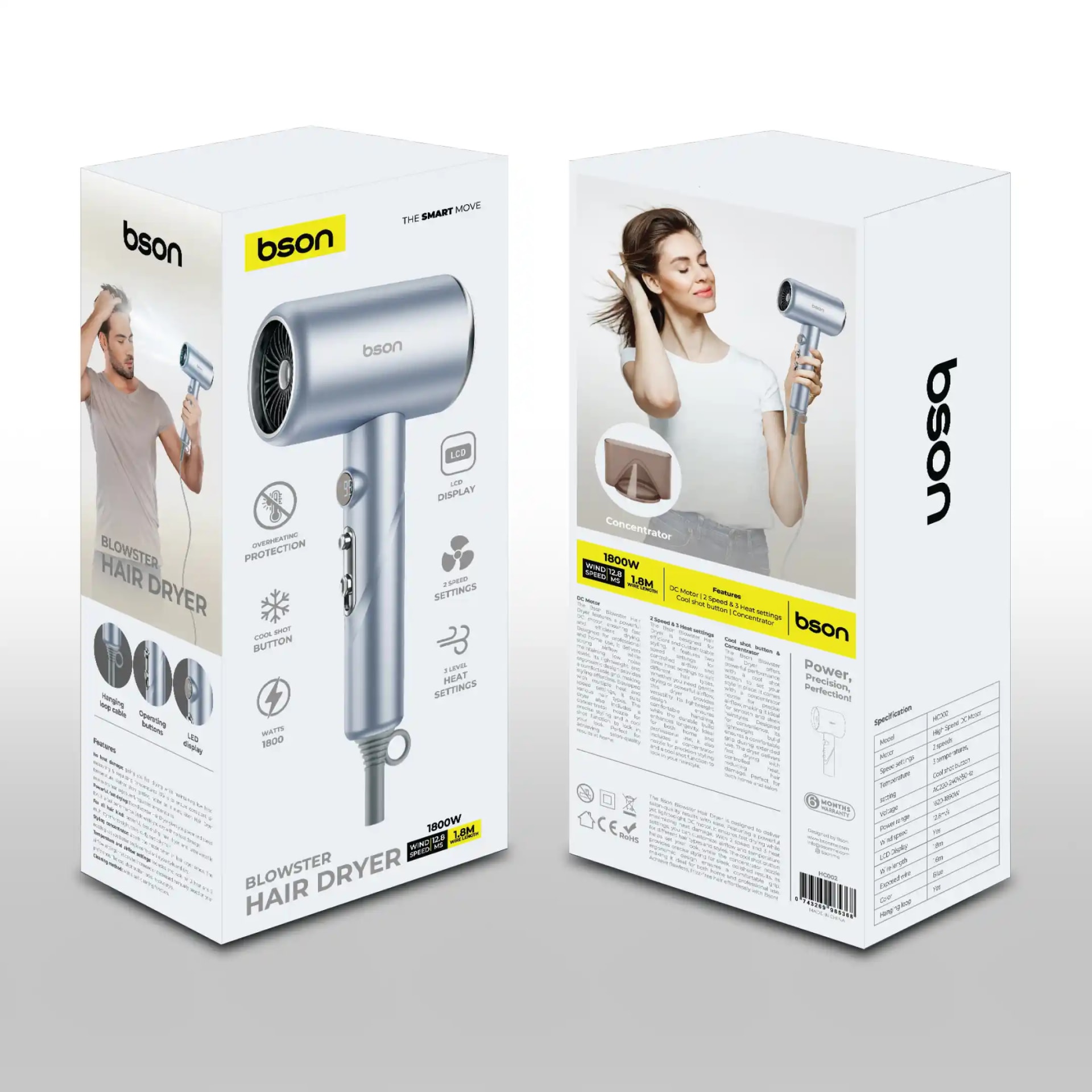 Bson Blowster 1800W Hair Dryer 7