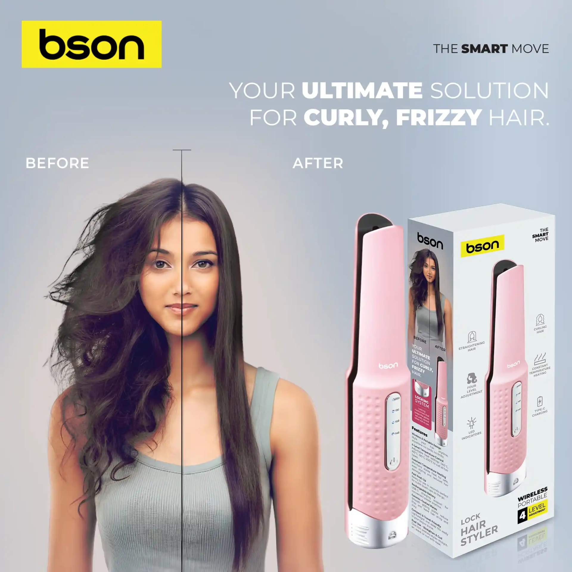 BSON Lock Wireless Hair Styler 2