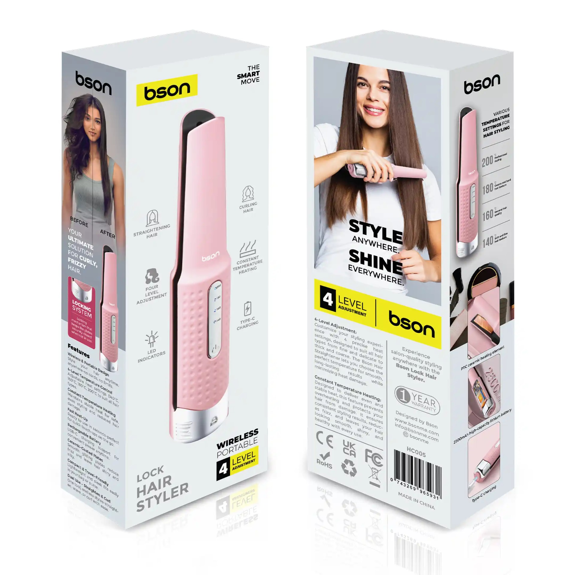 BSON Lock Wireless Hair Styler 7