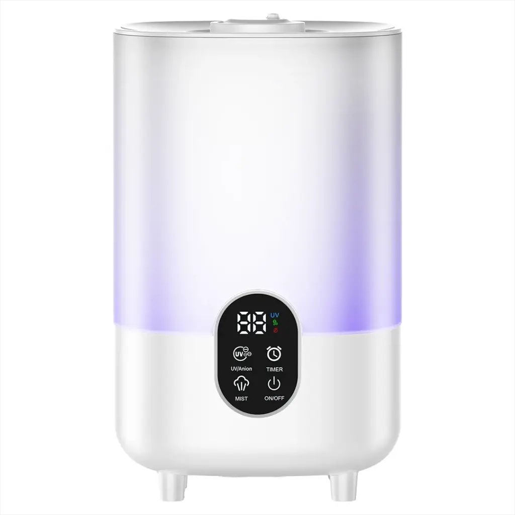 Ultrasonic Cool Mist Humidifier with UV and Anion Functions