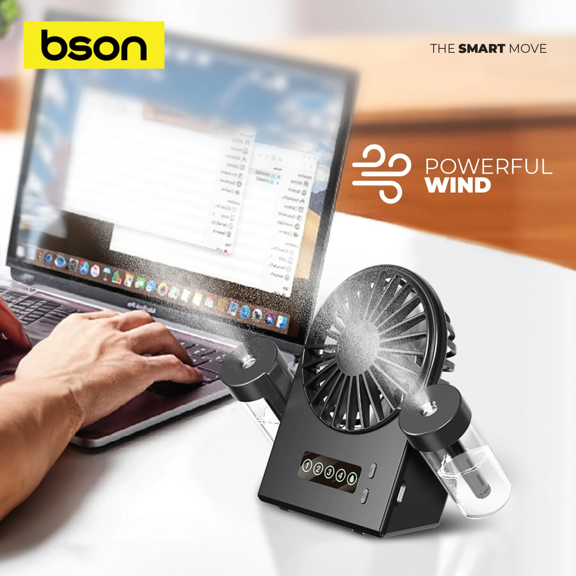 BSON Water Jet Table Fan 6