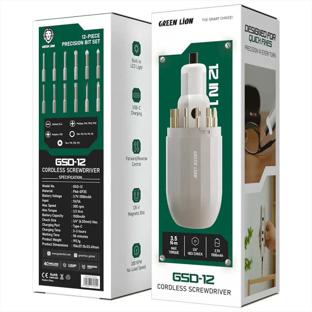 Green Lion Multi-Bit Precision Screwdriver Set 3