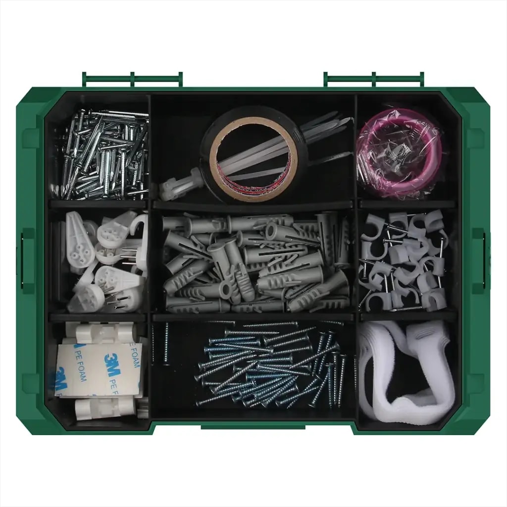 Green Lion 3-Tier Cordless Electric Screwdriver & Tool Kit 7