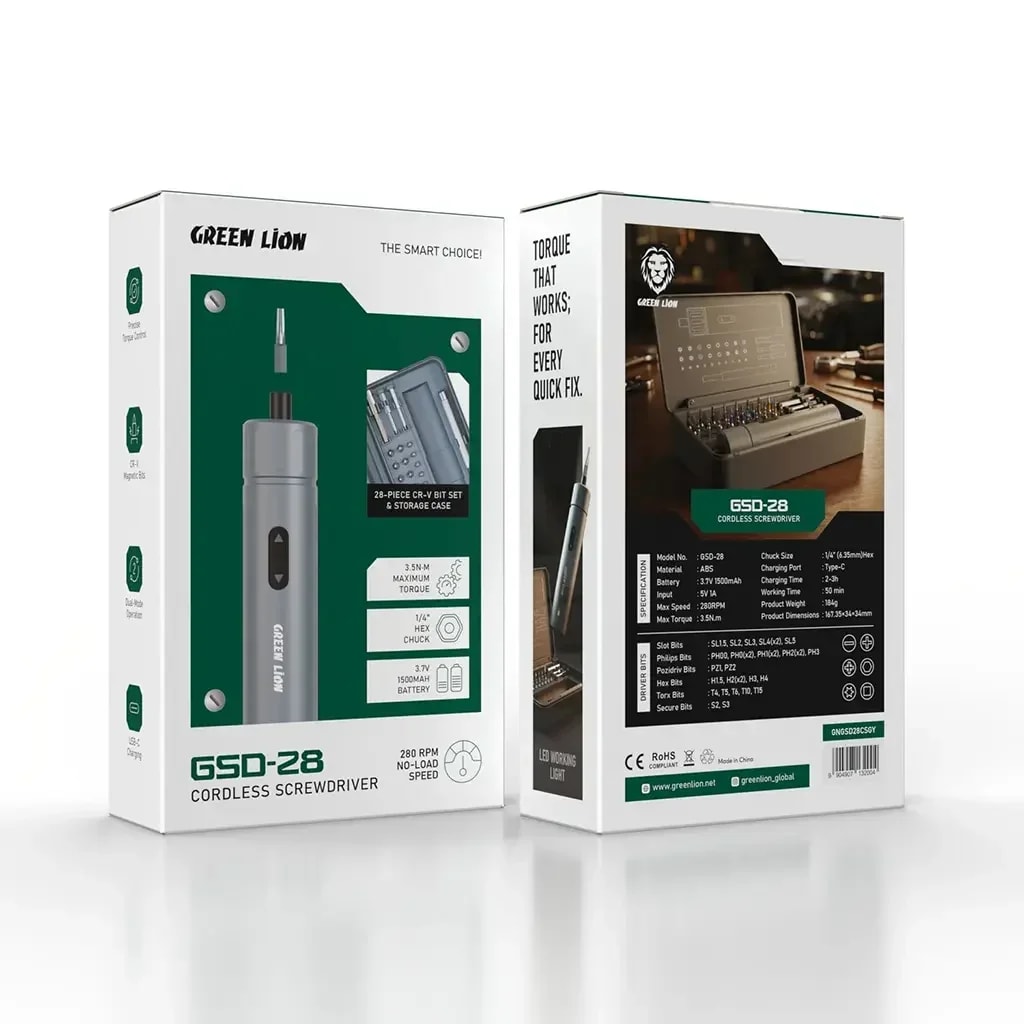 Green Lion Electric Screwdriver Set 5