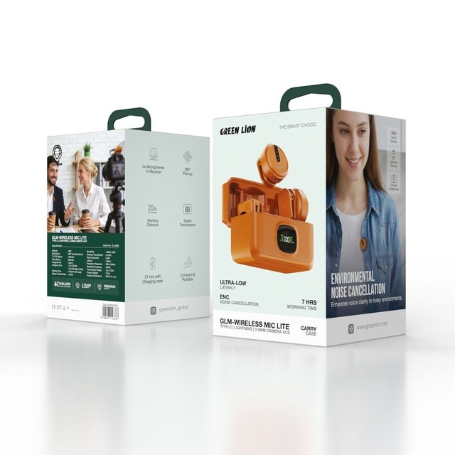 Green lion GLM-Wireless Mic Lite Environmental Noise Cancellation 3