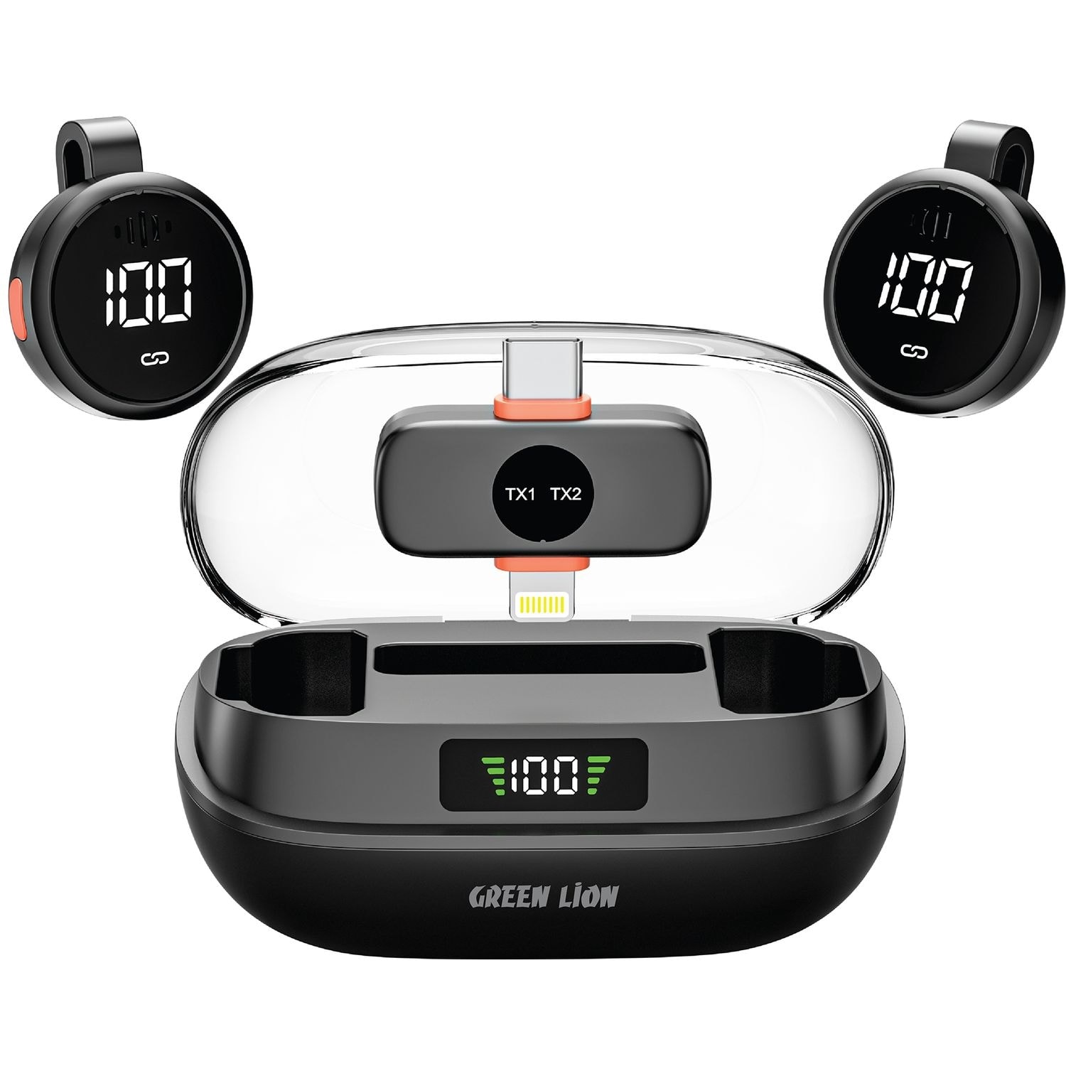 Green Lion Wireless Earbuds with Charging Case