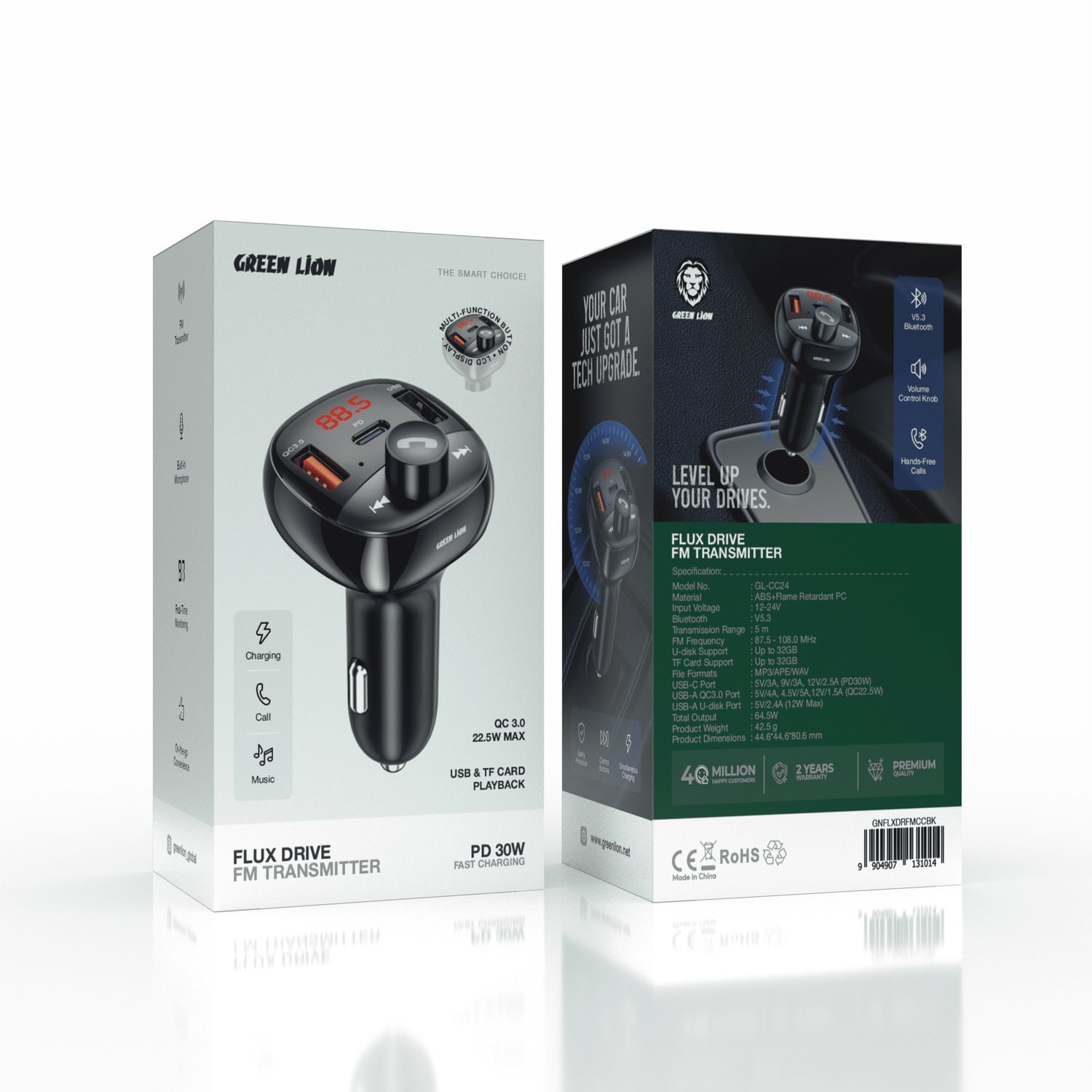 Green Lion Car Bluetooth FM Transmitter 2