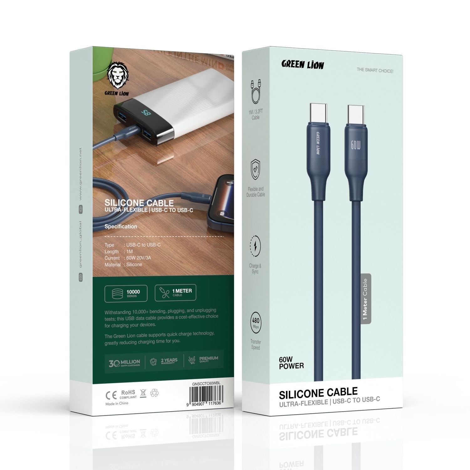 Green Lion 60W USB-C to USB-C Charging Cable 5