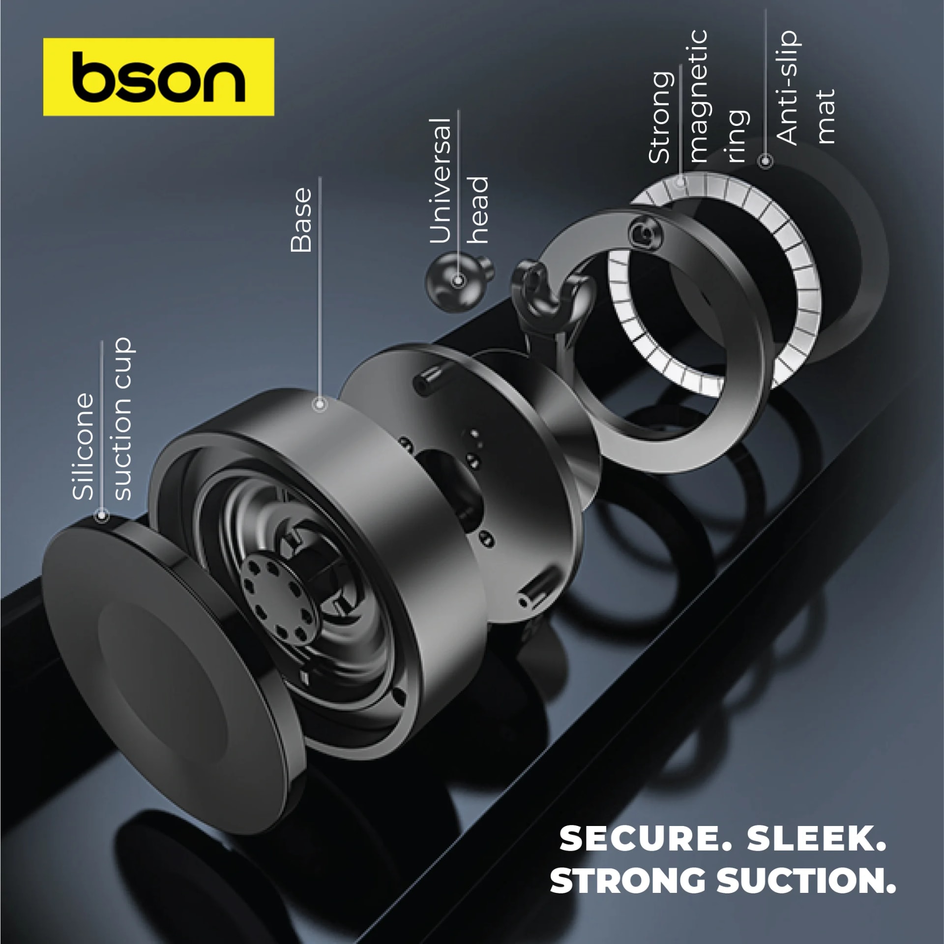 BSON Ultra Suction Magnetic Phone Holder 5
