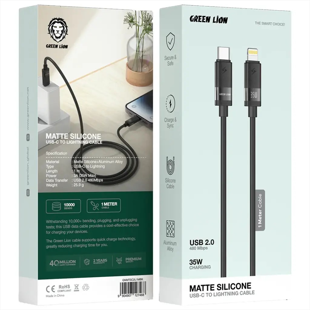 Green Lion USB-C to Lightning Charging Cable 35W 2