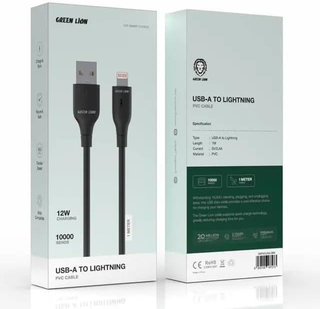 Green Lion USB to Lightning Charging Cable 2