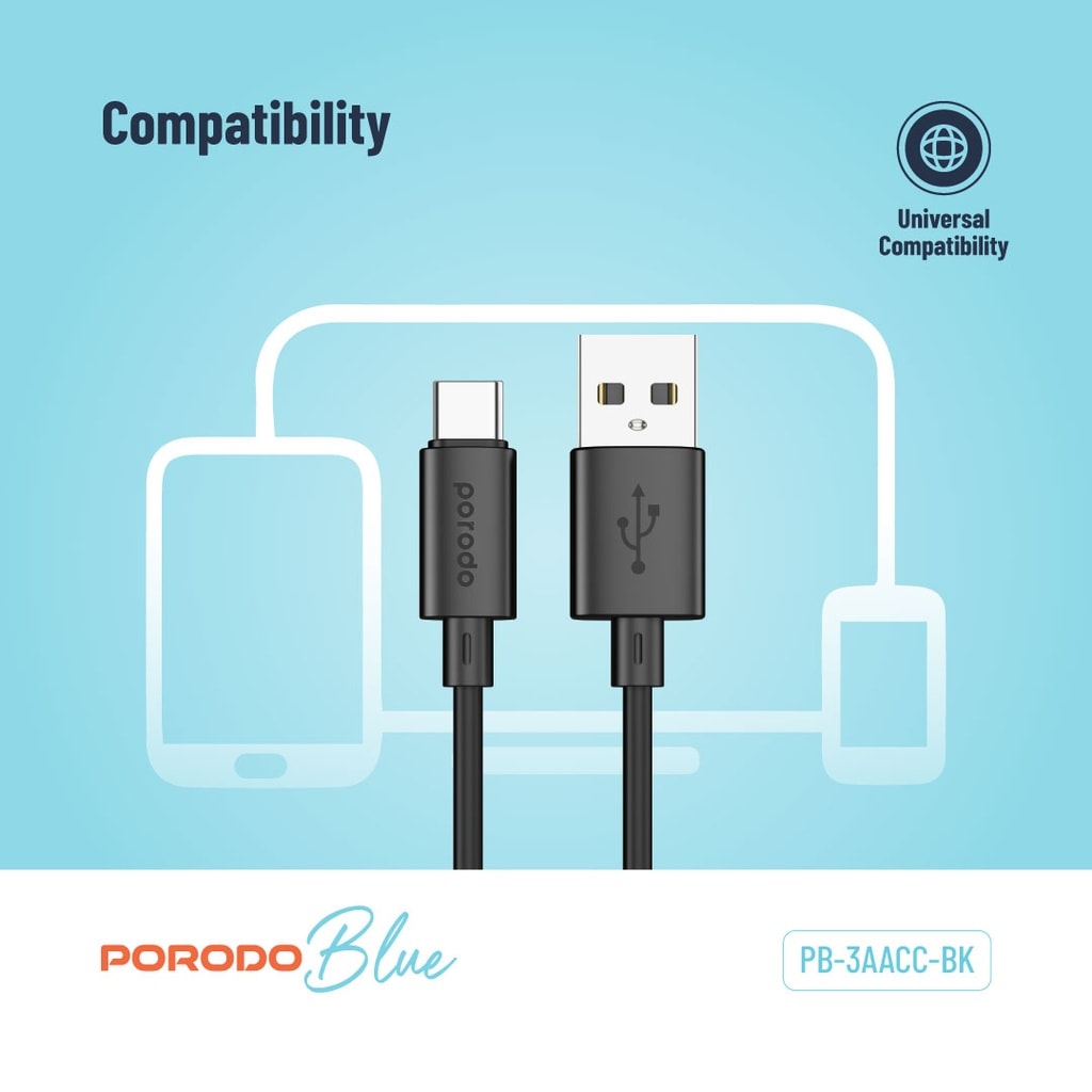 Porodo USB-A to USB-C Charging and Data Cable 4