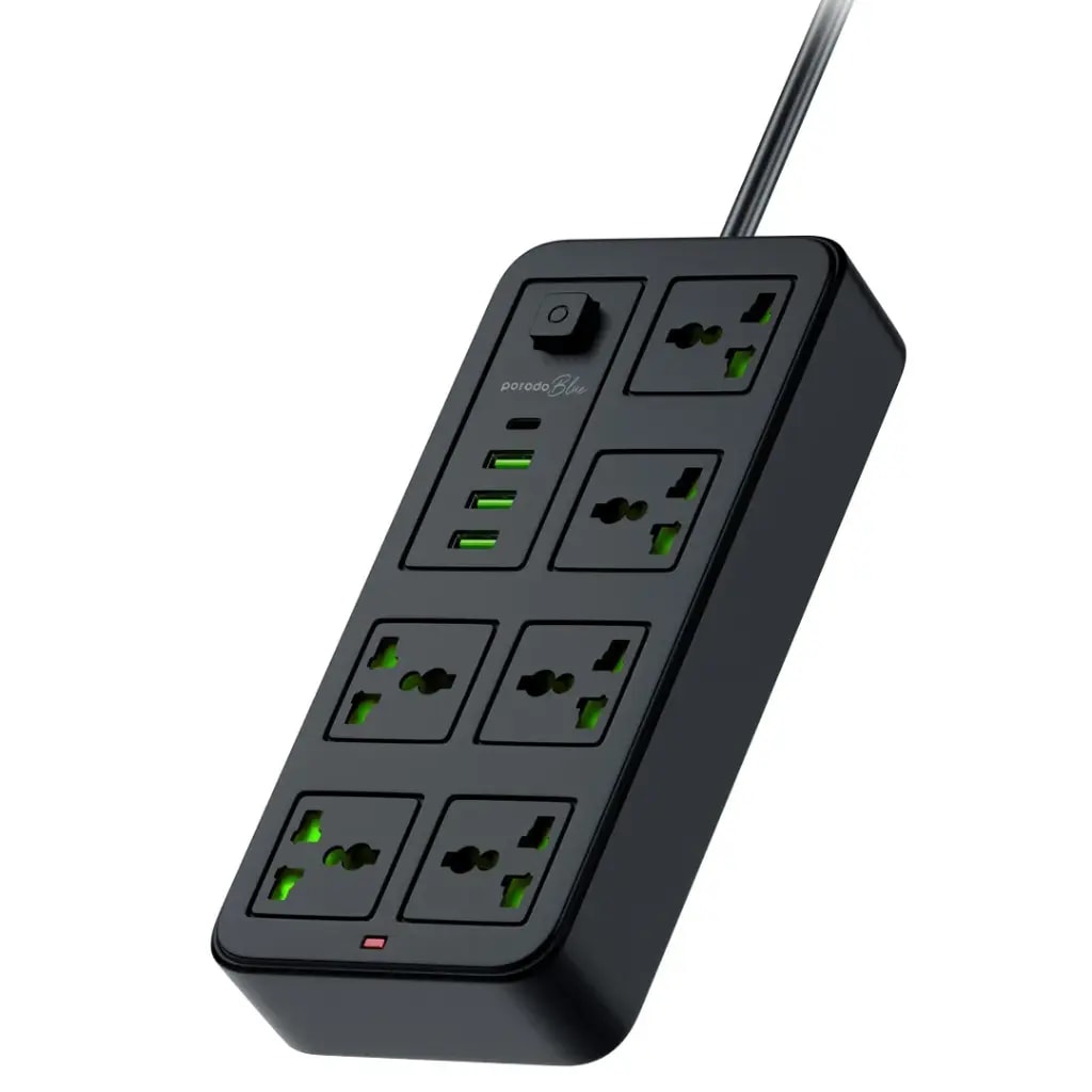 PorodoBlue Power Strip with USB Ports