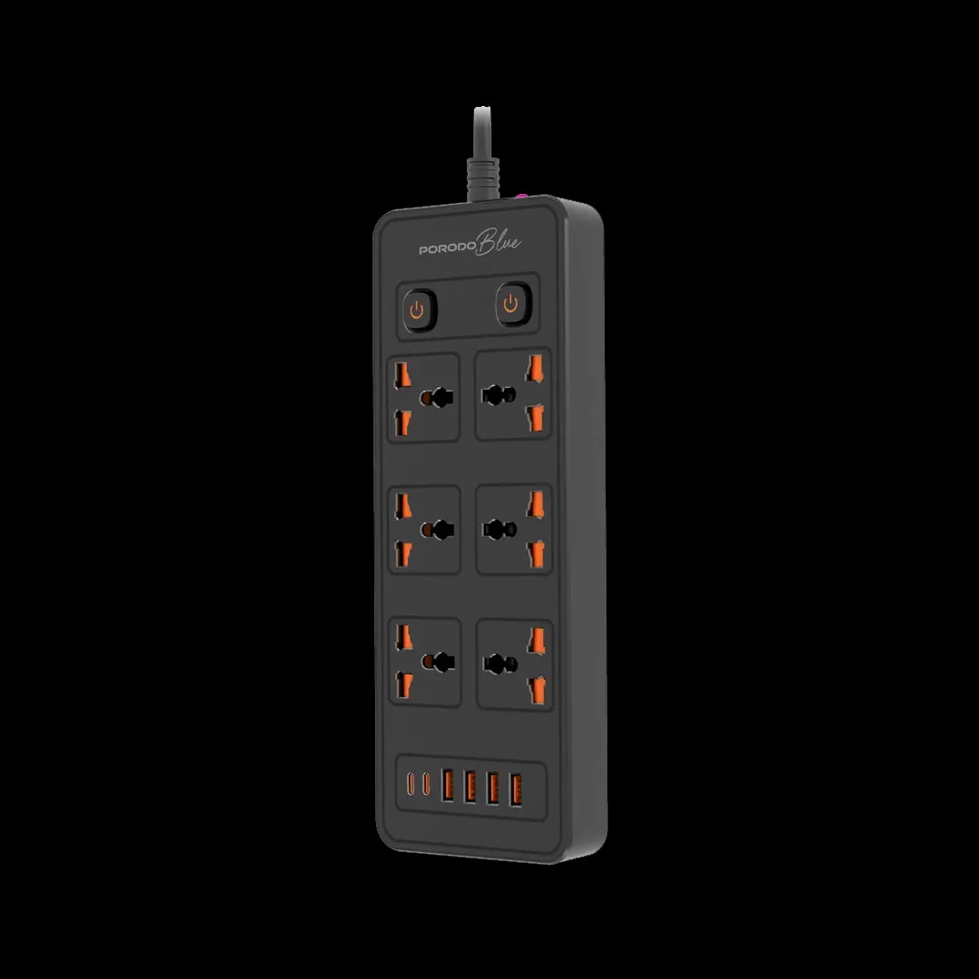 Porodo Blue Power Strip with USB Ports