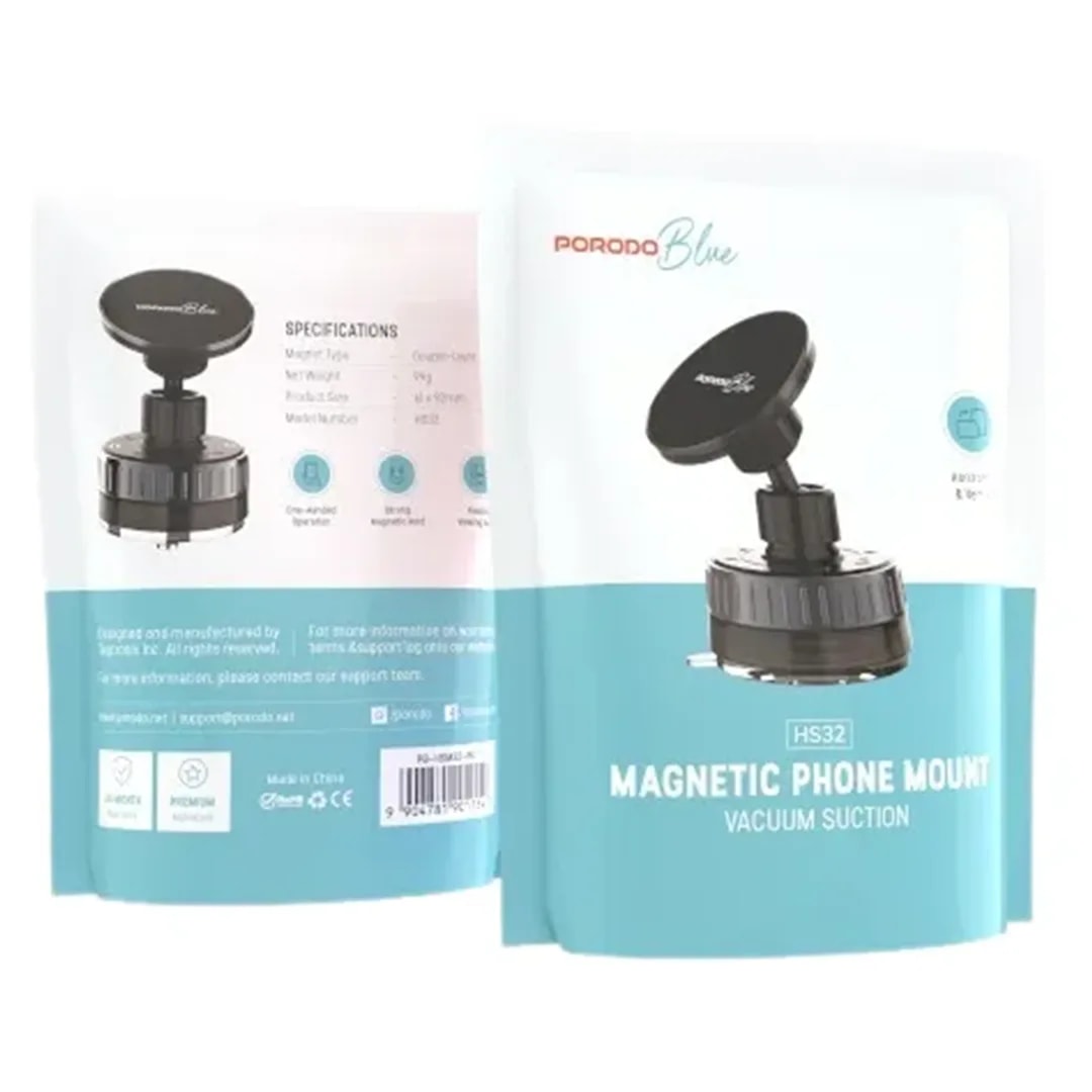 Porodo Blue Magnetic Phone Mount 3