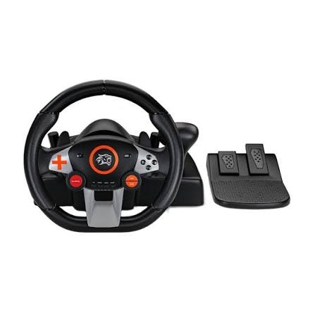 Gaming Steering Wheel with Pedals and Gear Shifter 2