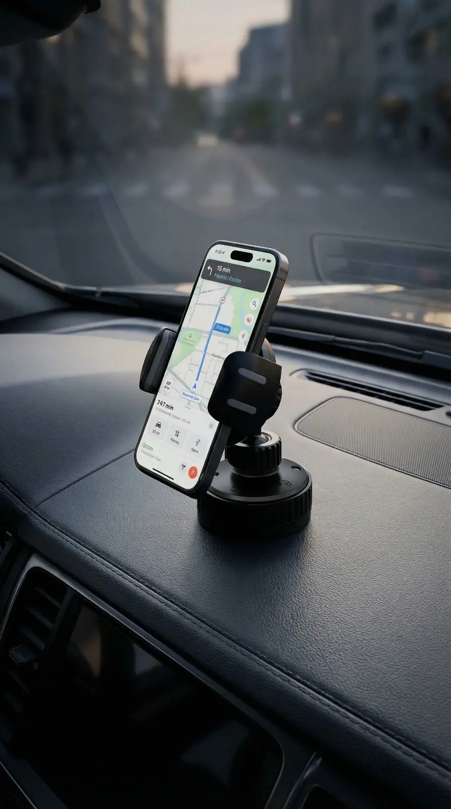 Porodo Blue Car Phone Holder Multi-Surface Mounting 7