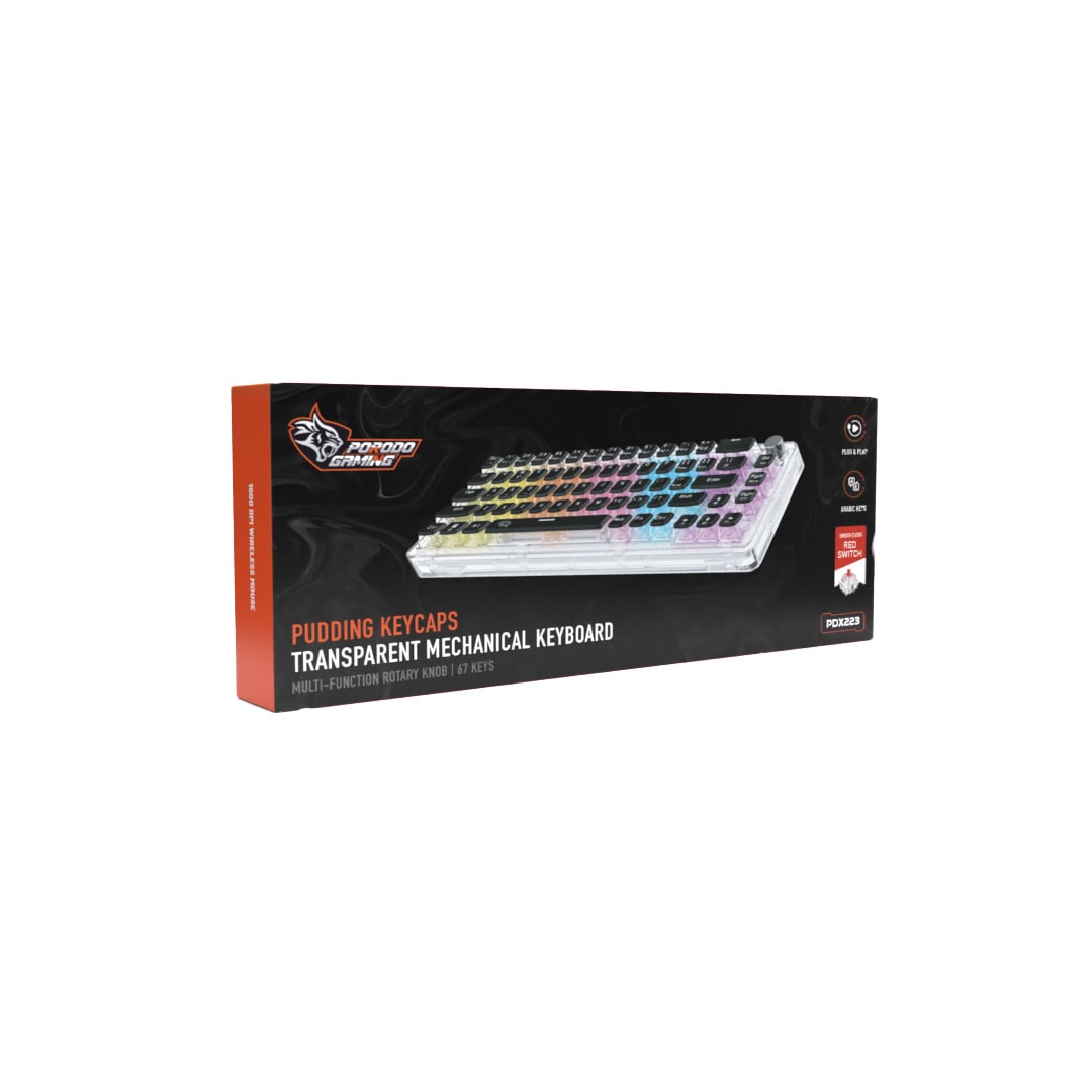 RGB Mechanical Keyboard with Transparent Case 5