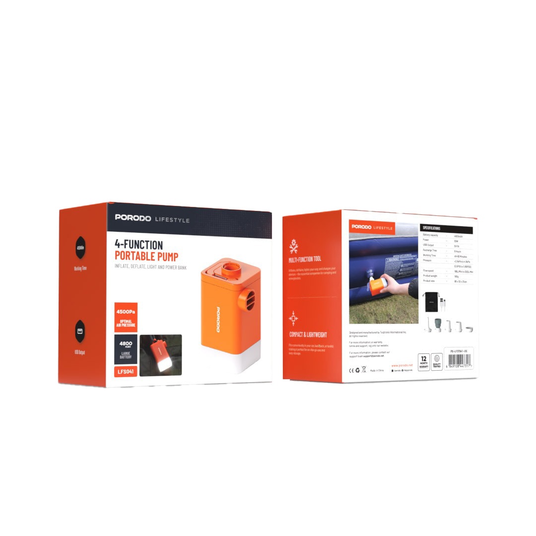 Porodo Lifestyle 4-Function Portable Pump 3