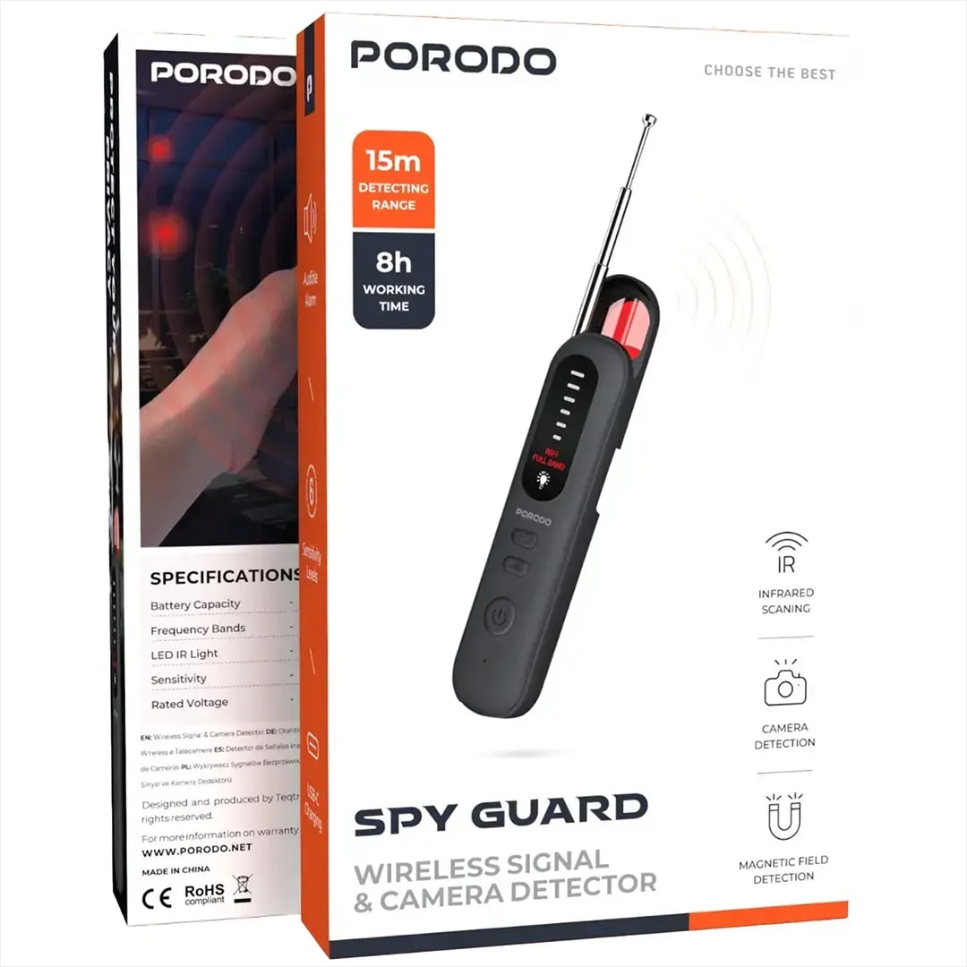 Porodo Spy Guard Wireless Signal & Camera Detector 4