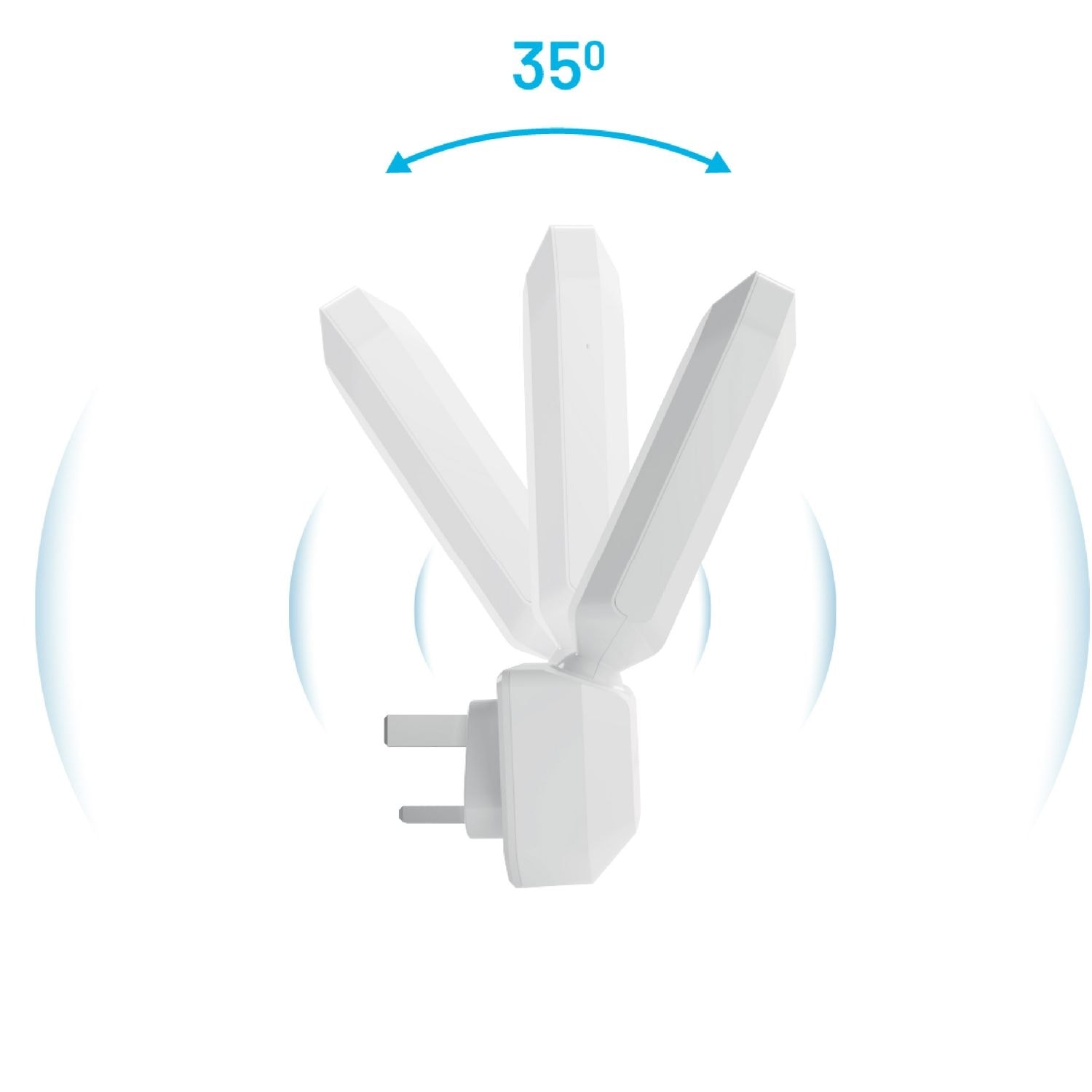 Porodo 2.4GHz WiFi Signal Extender 300Mbps 2