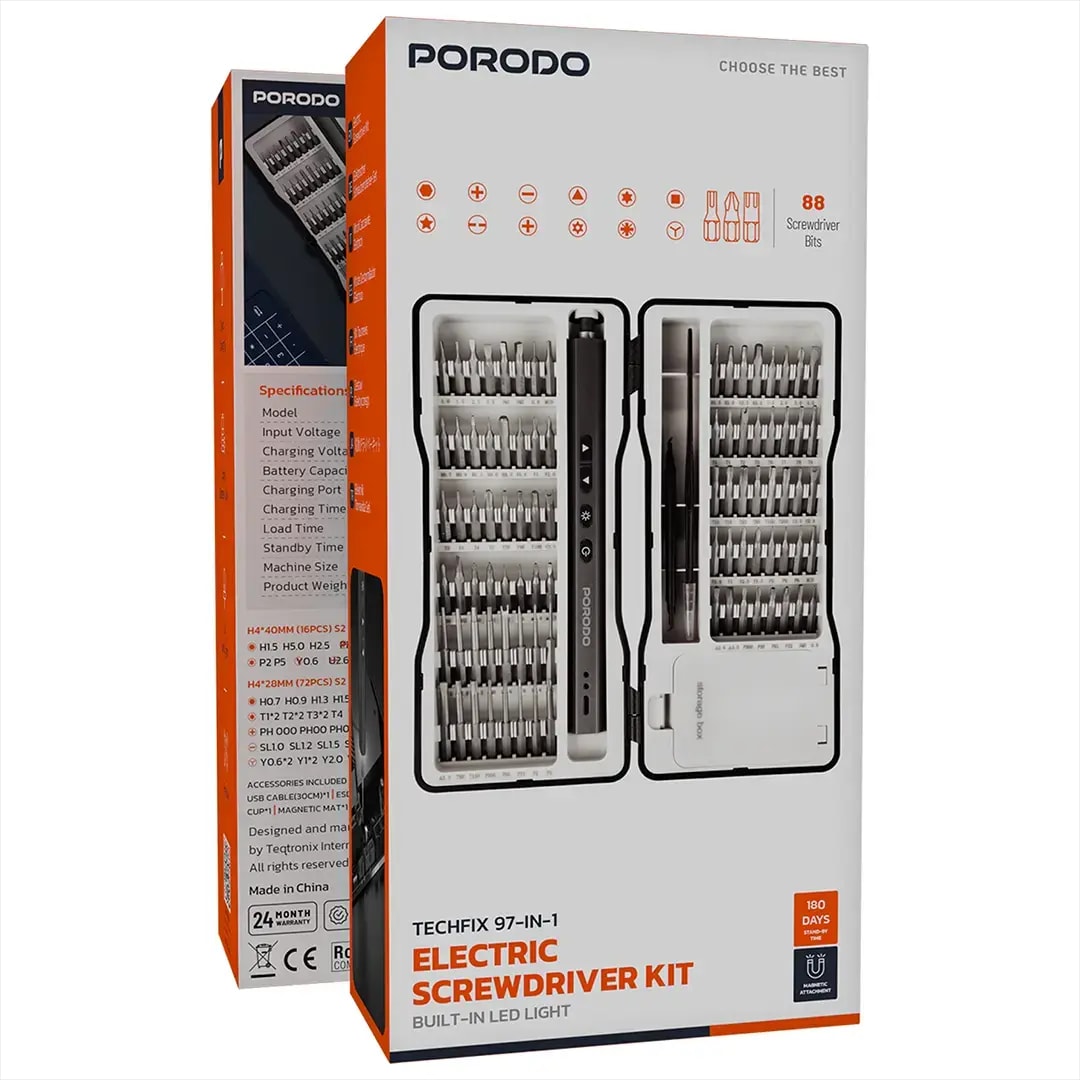 Porodo Electric Screwdriver Kit 2