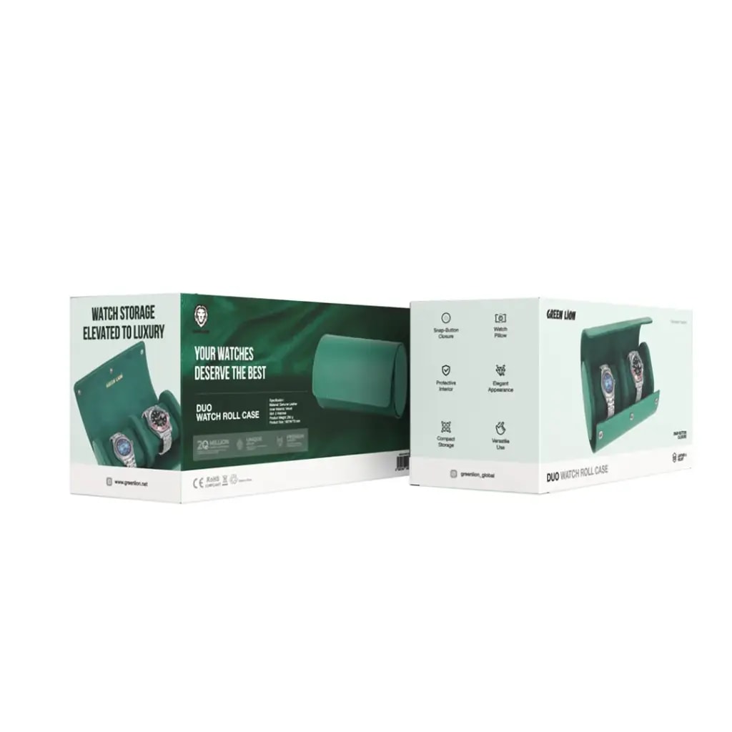 Green Lion Duo Watch Roll Case 2