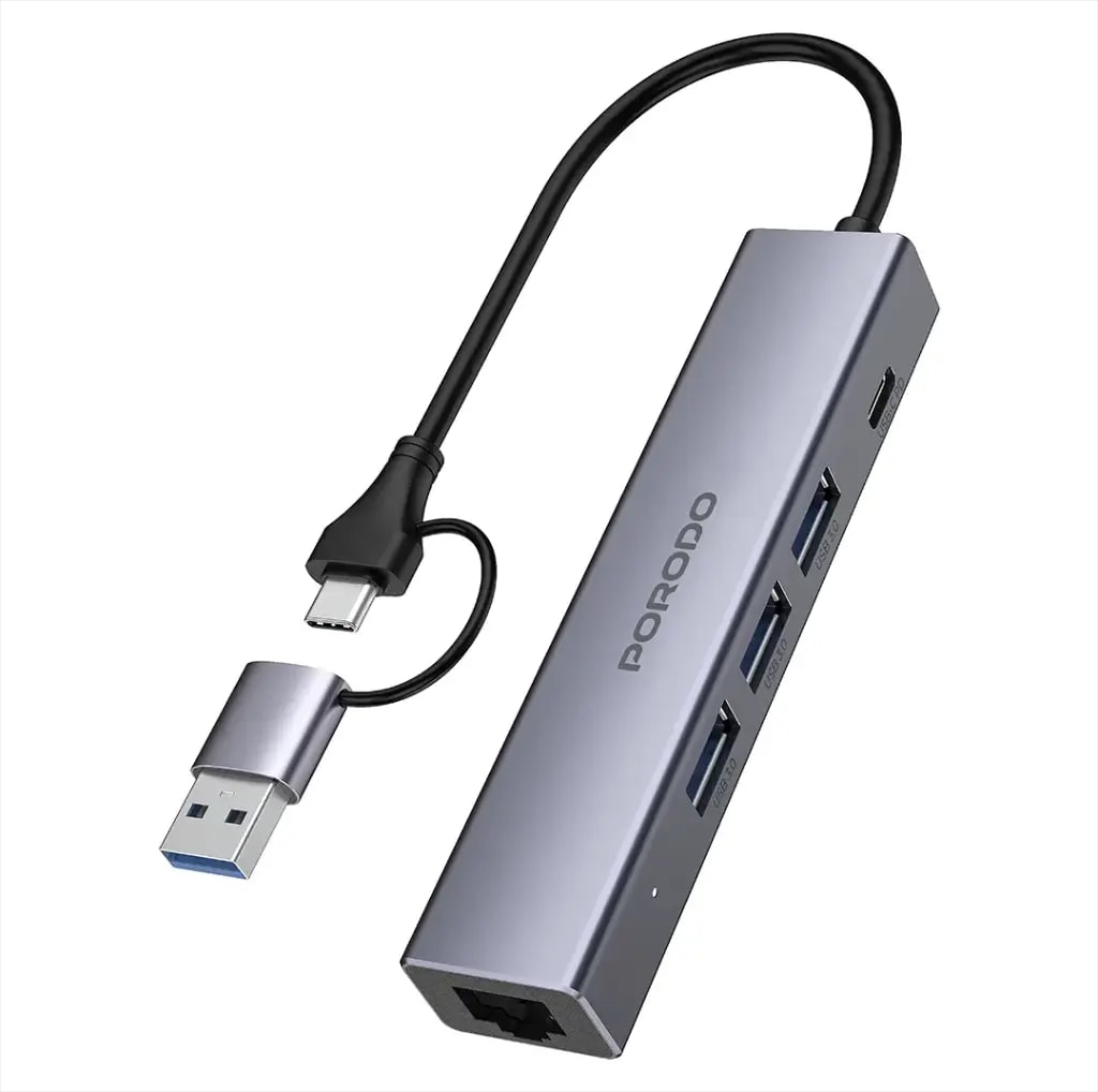 Porodo 5 IN 1 Multi Port Hub