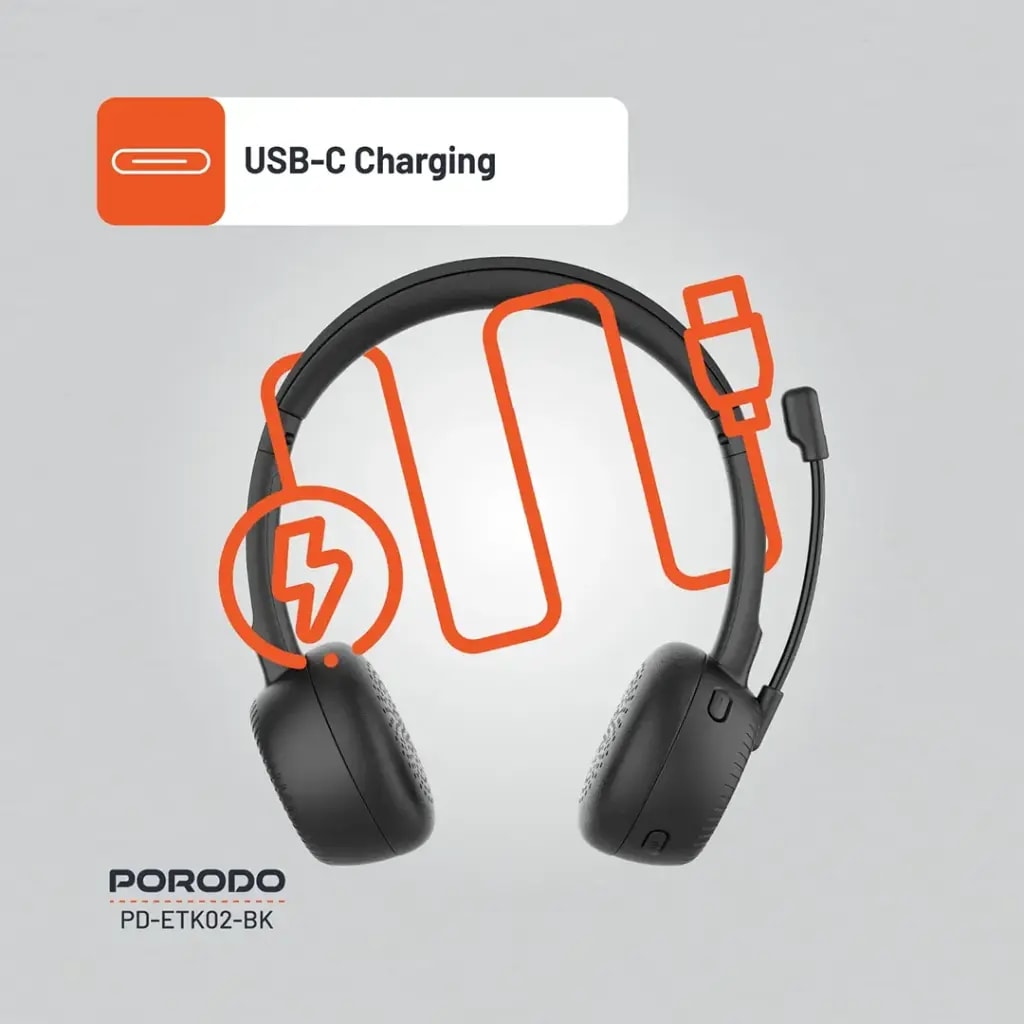 Porodo Office Wireless Headset 3