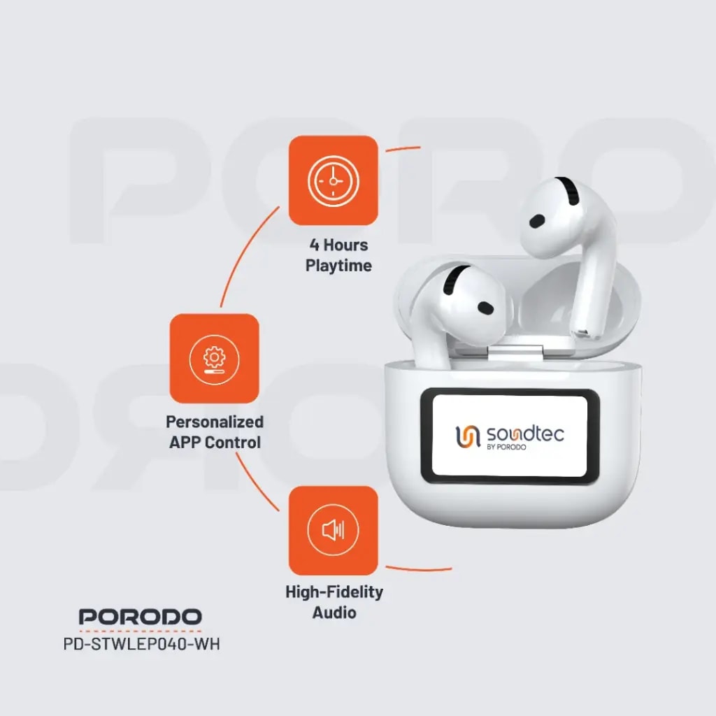 Porodo Soundtec Glimpse ANC Wireless Earbuds 5