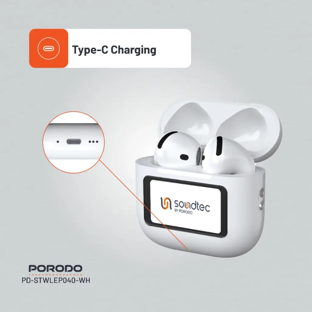 Porodo Soundtec Glimpse ANC Wireless Earbuds 6