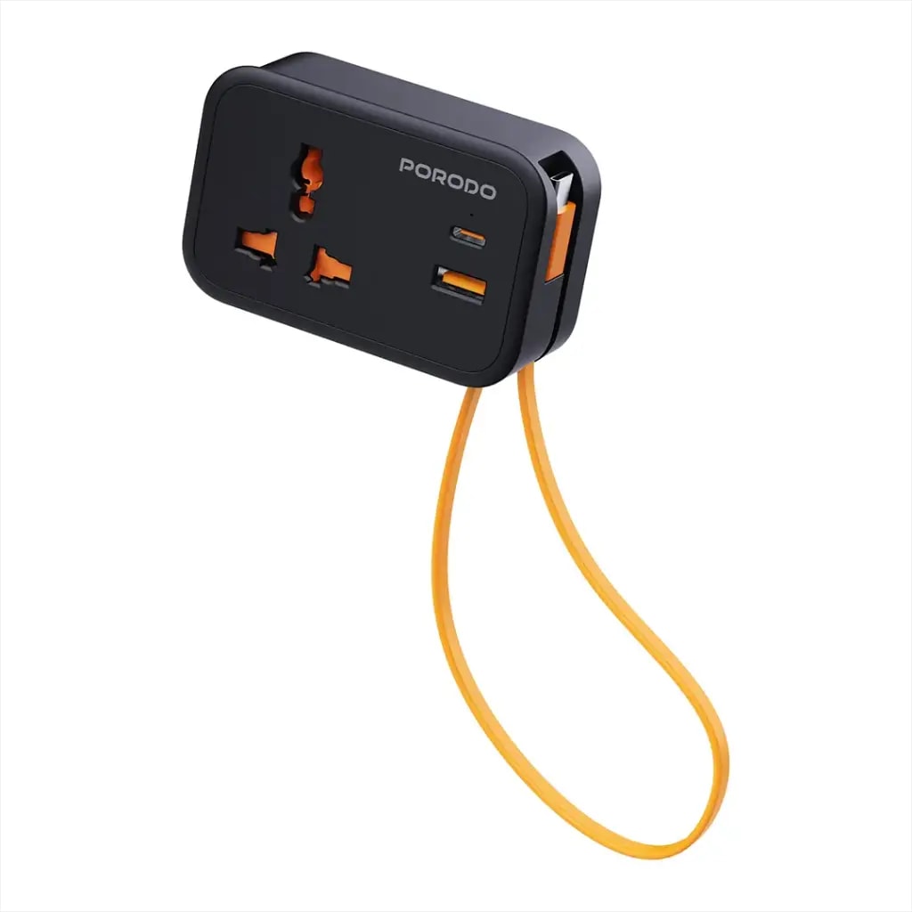 Porodo Universal Wall Socket with USB Ports