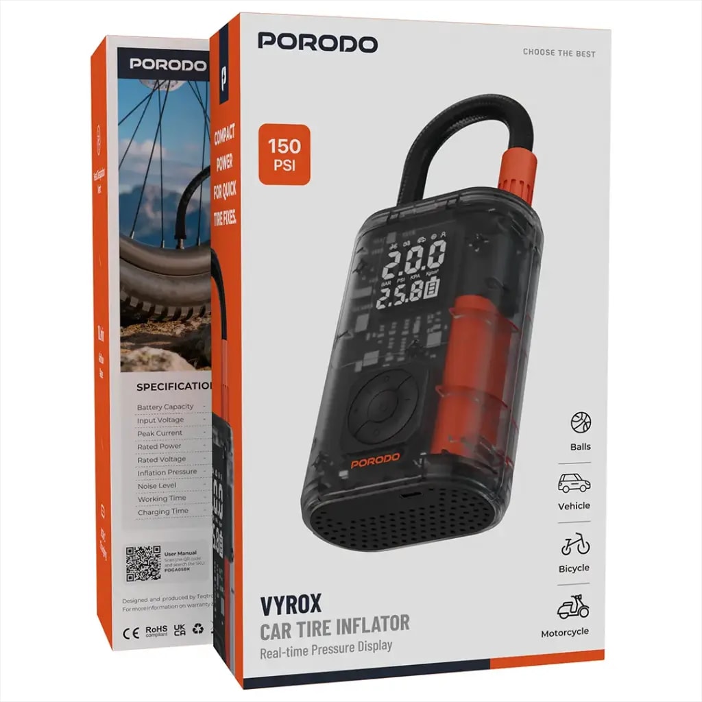 Porodo Vyrox Car Tire Inflator 3