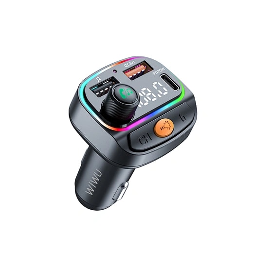 WiWU MP3 Car Charger - Black 8
