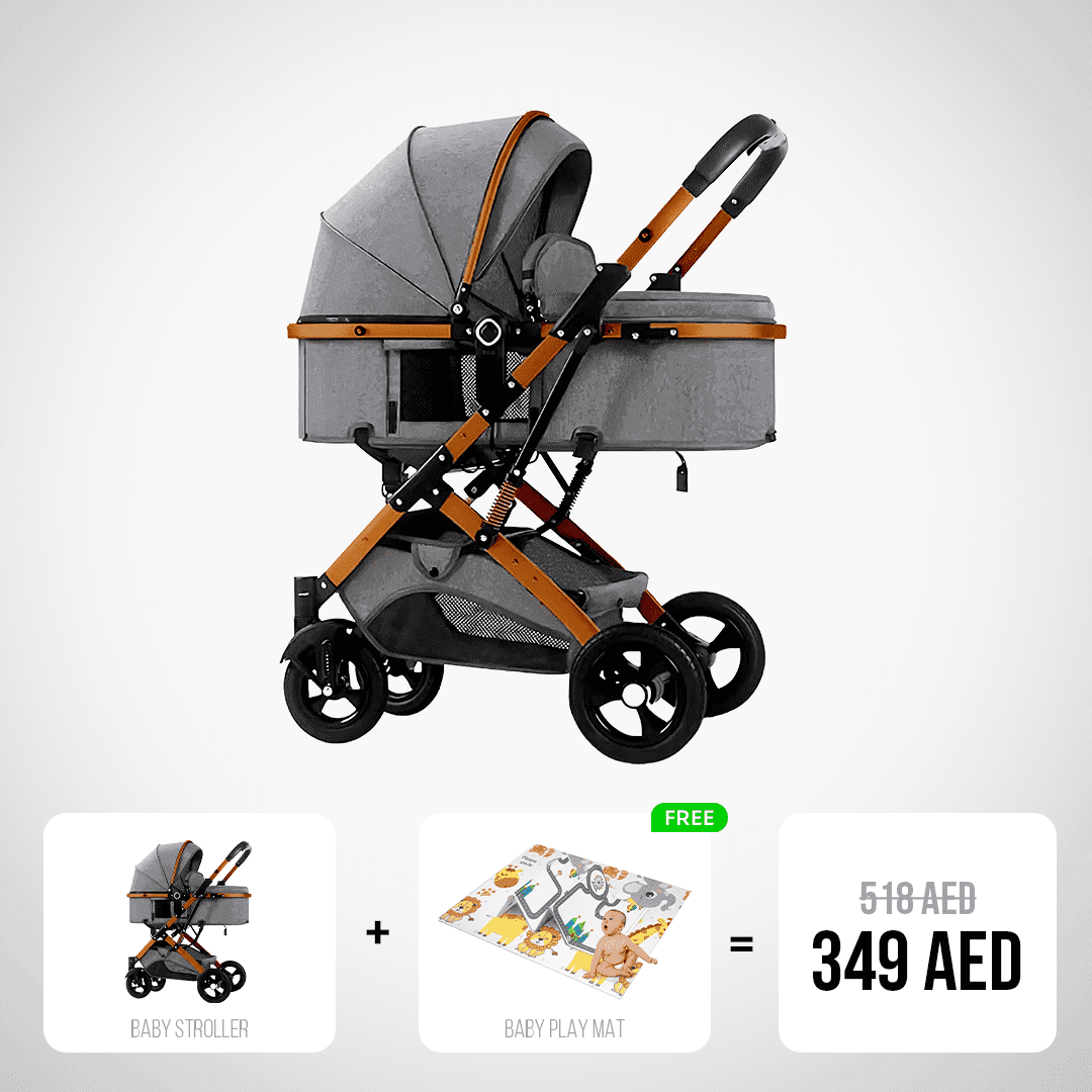 Baby Stroller with Free Play Mat