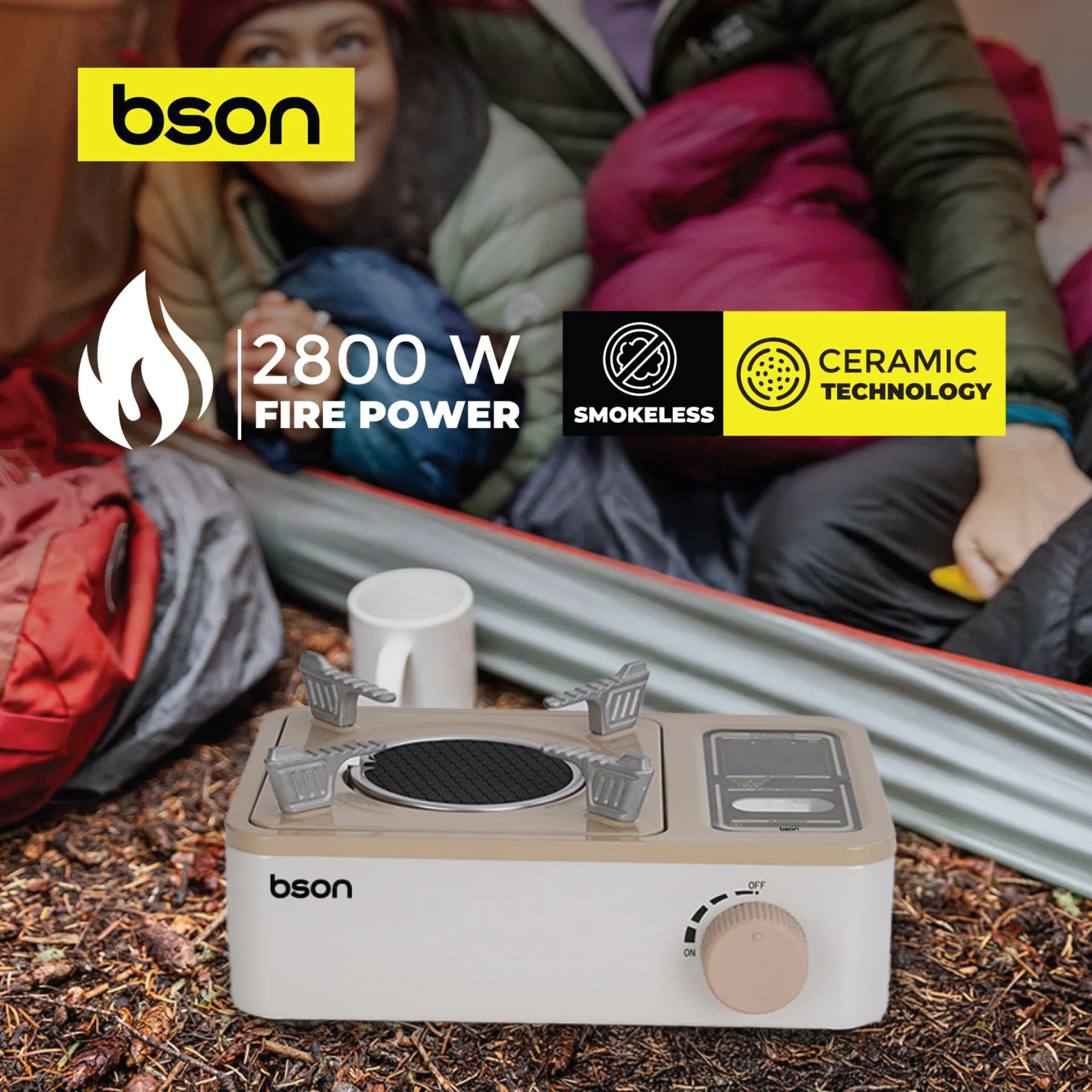BSON Ceramica Portable Stove 2800W
