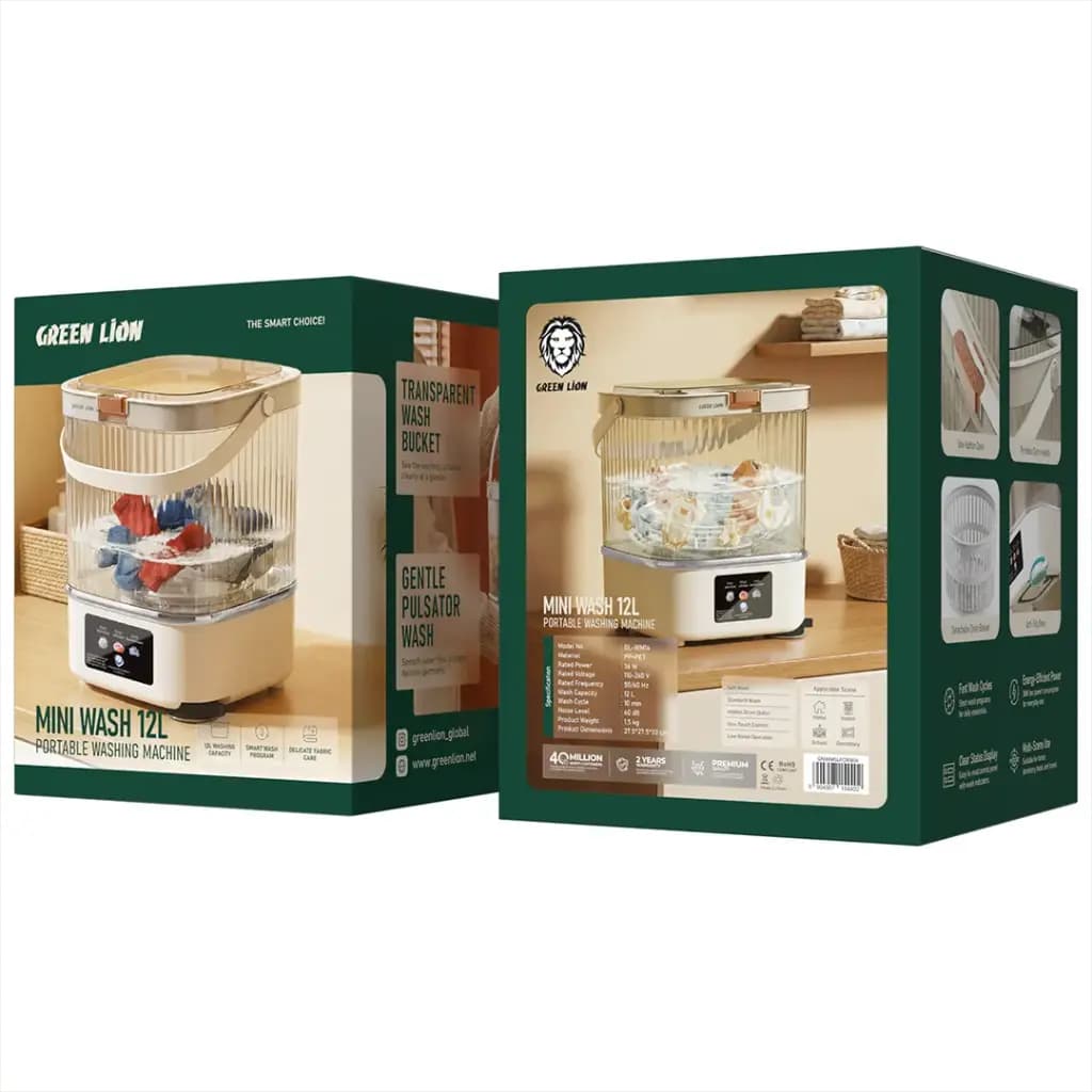 Green Lion MINI WASH 12L Portable Washing Machine